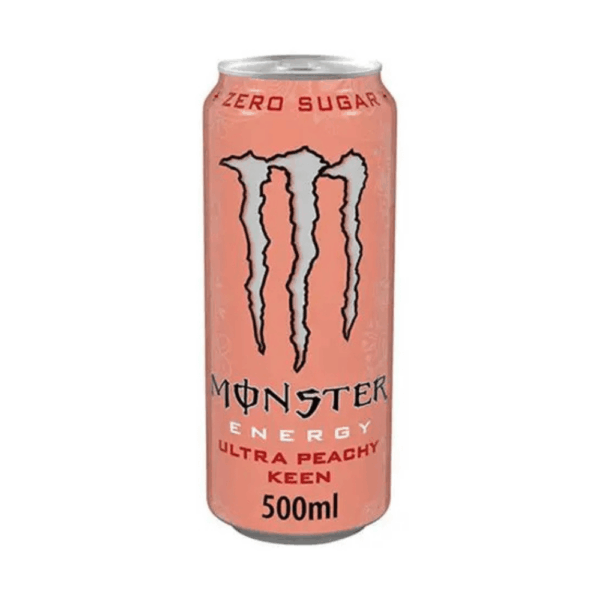 Monster Ultra Peachy Keen 473ml – Bebida energética importada desde EE. UU.